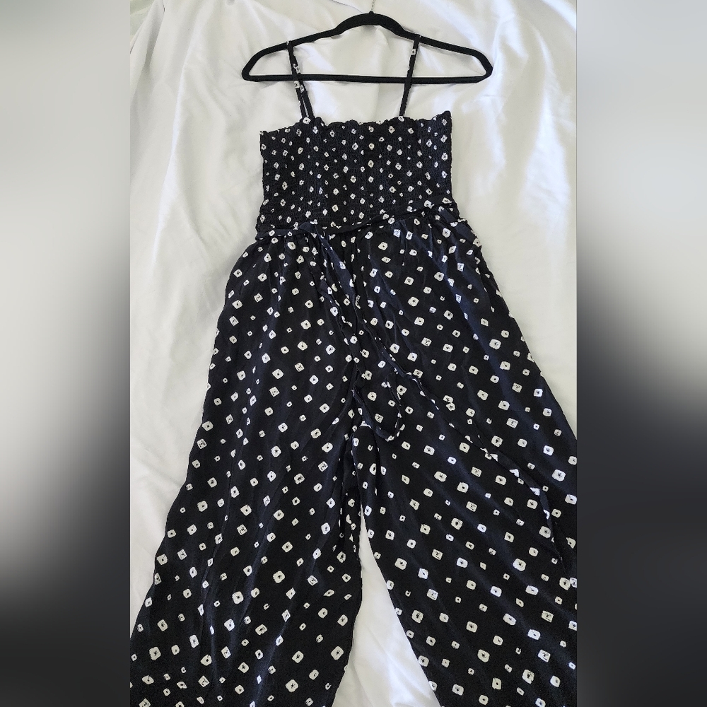 3 for $45 LOFT Black and White Polka Dot Jumpsuit (NWOT)